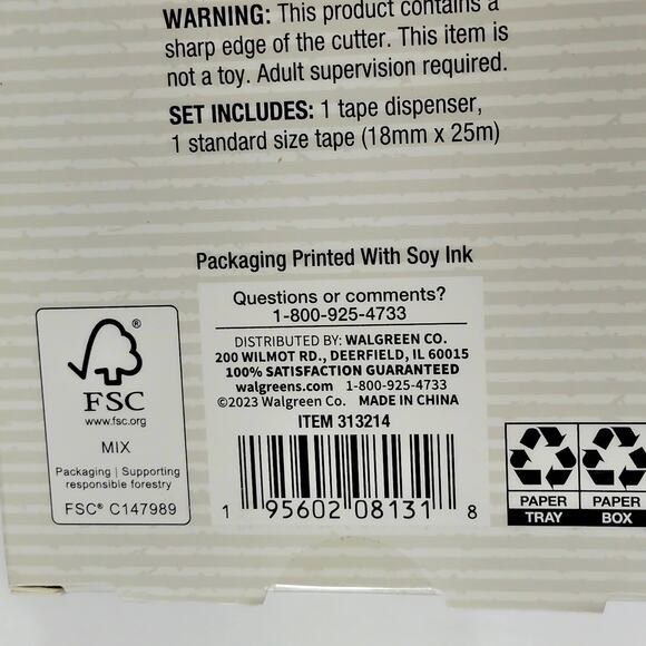 Modern Expressions Mini Tape Dispenser, Includes 3/4" Clear Tape Roll, 3" x 5" - Picture 8 of 8